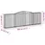 Produktbild 6 för Gabioner bågformade 6 st 400x30x120/140 cm galvaniserat järn