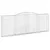 Produktbild 3 för Gabioner bågformade 2 st 400x30x140/160 cm galvaniserat järn