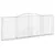 Produktbild 3 för Gabioner bågformade 8 st 400x30x140/160 cm galvaniserat järn