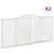 Produktbild 2 för Gabioner bågformade 2 st 400x30x180/200 cm galvaniserat järn