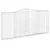 Produktbild 3 för Gabioner bågformade 2 st 400x30x180/200 cm galvaniserat järn
