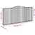 Produktbild 6 för Gabioner bågformade 3 st 400x30x180/200 cm galvaniserat järn