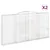 Produktbild 2 för Gabioner bågformade 2 st 400x30x200/220 cm galvaniserat järn