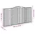 Produktbild 6 för Gabioner bågformade 4 st 400x30x200/220 cm galvaniserat järn