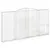 Produktbild 3 för Gabioner bågformade 7 st 400x30x200/220 cm galvaniserat järn