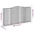 Produktbild 6 för Gabioner bågformade 7 st 400x30x200/220 cm galvaniserat järn