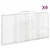 Produktbild 2 för Gabioner bågformade 9 st 400x30x200/220 cm galvaniserat järn