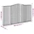 Produktbild 6 för Gabioner bågformade 2 st 400x30x220/240 cm galvaniserat järn