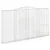 Produktbild 3 för Gabioner bågformade 6 st 400x30x220/240 cm galvaniserat järn