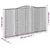 Produktbild 6 för Gabioner bågformade 7 st 400x30x220/240 cm galvaniserat järn
