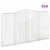 Produktbild 2 för Gabioner bågformade 10 st 400x30x220/240 cm galvaniserat järn