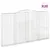 Produktbild 2 för Gabioner bågformade 20 st 400x30x220/240 cm galvaniserat järn