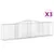 Produktbild 2 för Gabioner bågformade 3 st 400x50x100/120 cm galvaniserat järn