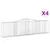 Produktbild 2 för Gabioner bågformade 4 st 400x50x100/120 cm galvaniserat järn