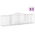 Produktbild 2 för Gabioner bågformade 5 st 400x50x100/120 cm galvaniserat järn