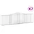 Produktbild 2 för Gabioner bågformade 7 st 400x50x100/120 cm galvaniserat järn