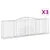 Produktbild 2 för Gabioner bågformade 3 st 400x50x120/140 cm galvaniserat järn