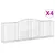 Produktbild 2 för Gabioner bågformade 4 st 400x50x120/140 cm galvaniserat järn