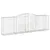 Produktbild 3 för Gabioner bågformade 4 st 400x50x120/140 cm galvaniserat järn