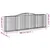 Produktbild 6 för Gabioner bågformade 4 st 400x50x120/140 cm galvaniserat järn