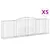 Produktbild 2 för Gabioner bågformade 5 st 400x50x120/140 cm galvaniserat järn