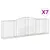 Produktbild 2 för Gabioner bågformade 7 st 400x50x120/140 cm galvaniserat järn