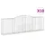 Produktbild 2 för Gabioner bågformade 10 st 400x50x120/140 cm galvaniserat järn