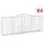 Produktbild 2 för Gabioner bågformade 4 st 400x50x140/160 cm galvaniserat järn