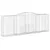 Produktbild 3 för Gabioner bågformade 6 st 400x50x140/160 cm galvaniserat järn