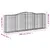 Produktbild 6 för Gabioner bågformade 6 st 400x50x140/160 cm galvaniserat järn