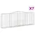 Produktbild 2 för Gabioner bågformade 7 st 400x50x140/160 cm galvaniserat järn
