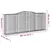 Produktbild 6 för Gabion bågformad 15 st 400x50x160/180 cm galvaniserat järn