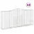 Produktbild 2 för Gabioner bågformade 8 st 400x50x180/200 cm galvaniserat järn