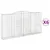 Produktbild 2 för Gabioner bågformade 6 st 400x50x200/220 cm galvaniserat järn