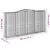 Produktbild 6 för Gabioner bågformade 6 st 400x50x200/220 cm galvaniserat järn