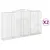 Produktbild 2 för Gabioner bågformade 2 st 400x50x220/240 cm galvaniserat järn