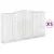 Produktbild 2 för Gabioner bågformade 5 st 400x50x220/240 cm galvaniserat järn