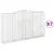 Produktbild 2 för Gabioner bågformade 7 st 400x50x220/240 cm galvaniserat järn