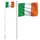 Irlands flagga och flaggstång 6,23 m aluminium