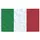 Italiens flagga och flaggstång 6,23 m aluminium