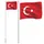 Turkiets flagga och flaggstång 6,23 m aluminium