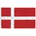 Danmarks flagga med flaggstång 5,55 m aluminium