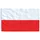 Polens flagga och flaggstång 5,55 m aluminium