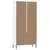 Produktbild 7 för Bokhylla med metallben OSLO vit 85x35x172,5 cm massivt trä