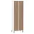 Produktbild 7 för Bokhylla med 2 lådor OSLO vit 60x35x180 cm massivt trä