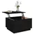 Produktbild 5 för Soffbord svart 60x50x35 cm massivt furu