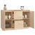 Produktbild 5 för Skänk vit 111x34x75 cm massiv furu