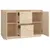Produktbild 8 för Skänk vit 111x34x75 cm massiv furu