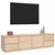 Produktbild 4 för Tv-bänk 176x37x47,5 cm massiv furu