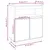 Produktbild 10 för Skänk svart 70x34x80 cm massiv furu